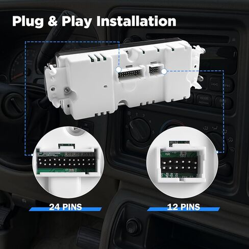599-211XD HVAC وحدة التحكم في المناخ لوحة التبديل متوافق مع تشيفي سيلفرادو تاهو سوبربان أفالانش 2003-2007، جي إم سي سييرا يوكون إنفوي، كاديلاك إسكاليد، هامر H2، استبدال 10367041 15136332 in Kuwait