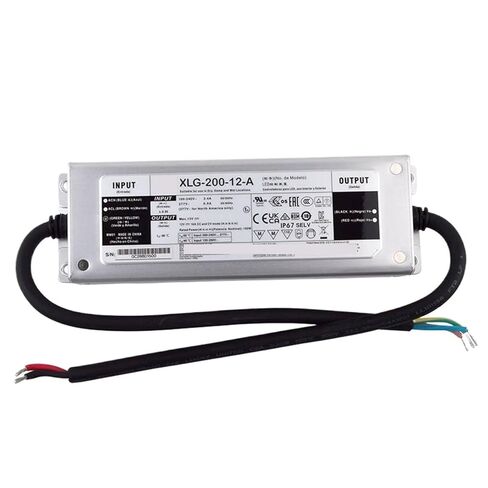 1 قطعة XLG-200-12-A 12 فولت 16A الجهد المستمر LED الإضاءة سائق Buit-in نشط PFC وظيفة AC-DC امدادات الطاقة in Kuwait