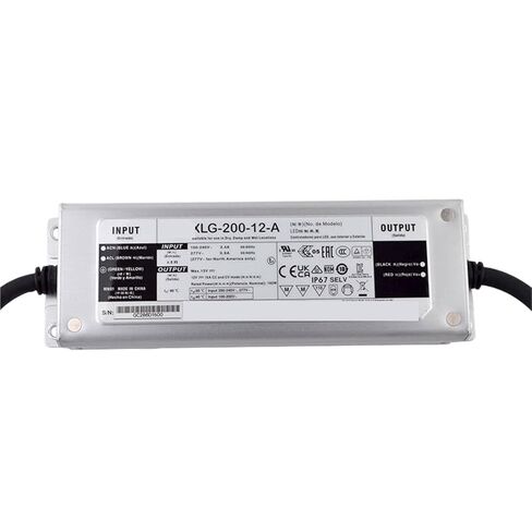 1 قطعة XLG-200-12-A 12 فولت 16A الجهد المستمر LED الإضاءة سائق Buit-in نشط PFC وظيفة AC-DC امدادات الطاقة in Kuwait