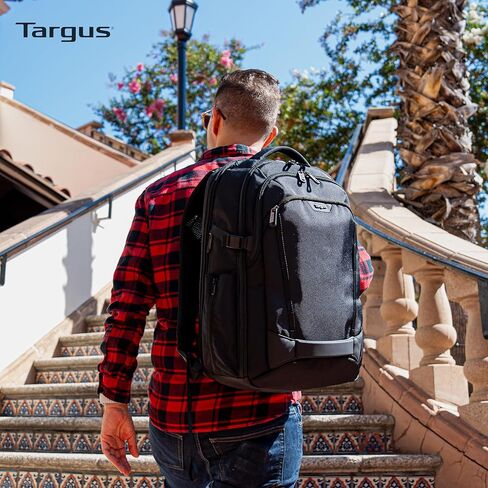 Targus 17" Voyager EXP Travel Backpack – Expandable Carry-On Laptop Backpack with SafePort Protection, Checkpoint-Friendly Design, Anti-Theft Travel Features - TBB664GL in Kuwait