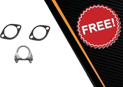 Northeastern Exhaust Stainless Steel Intermediate Pipe Muffler Kit Compatible for Kia Rio5 2006-2011 1.6L, Includes Gasket and Clamp in Kuwait