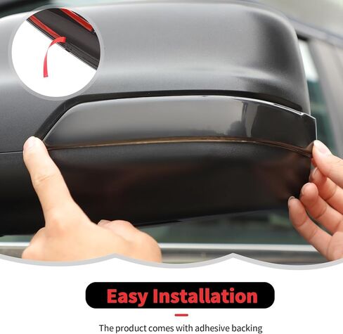 RT-TCZ Smoked Black Rearview Mirror Turn Signal Light Cover Trim Decoration Exterior Accessories for Dodge Ram 2018-2025 in Kuwait