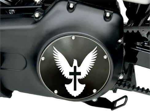 غطاء دوف كروس ديربي. متوافق مع محركات Harley Davidson Twin Cam. الألومنيوم الخام الصلب. (يناسب محركات الكاميرا المزدوجة) in Kuwait
