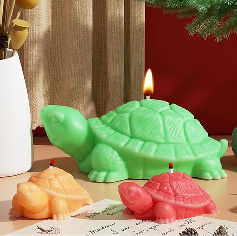 3D Sea Turtle Resin Mold Silicone, ZUDILYO 2 Pcs Animal Silicone Molds for Tortoise Candles, Scented Plasters,Soaps Making, Big and Small Tortoise Molds for DIY Resin Art Supplies in Kuwait