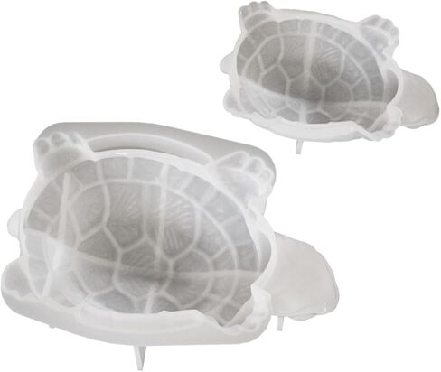 3D Sea Turtle Resin Mold Silicone, ZUDILYO 2 Pcs Animal Silicone Molds for Tortoise Candles, Scented Plasters,Soaps Making, Big and Small Tortoise Molds for DIY Resin Art Supplies in Kuwait