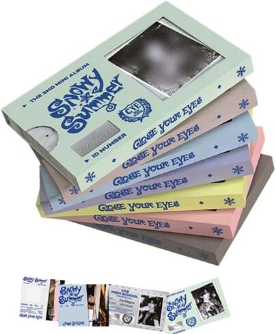 أغمض عينيك SNOWY SUMMER 2nd Mini Album [ID CARD Random Ver.] QR + Photocard + ID Card (Paint Candy) in Kuwait