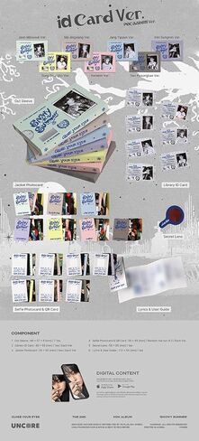 أغمض عينيك SNOWY SUMMER 2nd Mini Album [ID CARD Random Ver.] QR + Photocard + ID Card (Paint Candy) in Kuwait