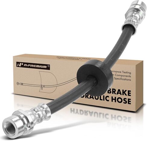 A-Premium Rear Brake Hydraulic Hose Compatible with Select Ford Models - Focus 2005 2006 L4 2.0L, 2007 Fit Rear Drum brake - Replace# 5S4Z2282AA in Kuwait