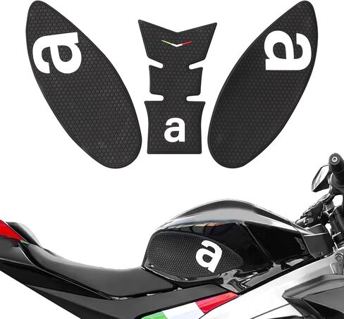 لدراجة نارية RS 660 Tuono 660 وسادات خزان جانبية للدراجة النارية، وسادات حماية للشارات، وسادات الجر متوافقة مع RS 660 Tuono 660 2020-2025 (أبيض) in Kuwait