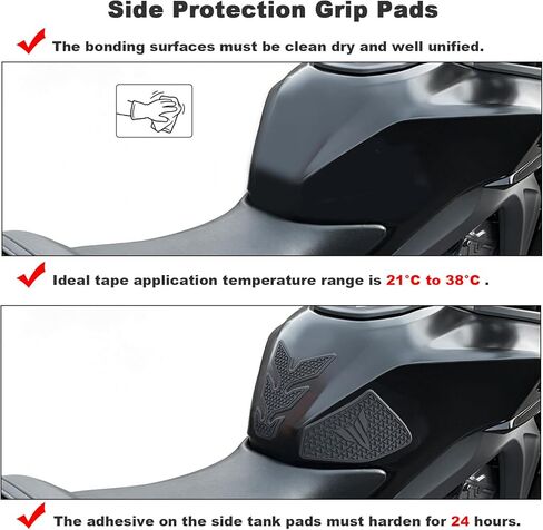 for Yamaha MT-09 MT09 from 2021-2022 2023 Tank Pad Tank Protector Gas Tank Side Protectors Motorcycle Sticker Decal Knee Grip Traction Pads in Kuwait