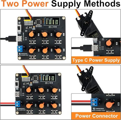 Treedix 6 Way Digital RC Servo Tester مع شاشة LCD مقبض التحكم تصحيح الأخطاء على متن الطائرة حماية التيار الزائد التحكم الدقيق PWM ل RC سيارة طائرة الروبوتات اختبار أداة أداة اختبار محرك سيرفو الأساسية in Kuwait