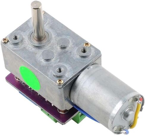 ASMC-LQB High Torque Servo Motor, 60kg.cm 360 Degree Rotation with Servo Arm Plate and Bracket, Worm Gear Power-Off Self-Locking for Robot Arm and Industrial Valve Control in Kuwait