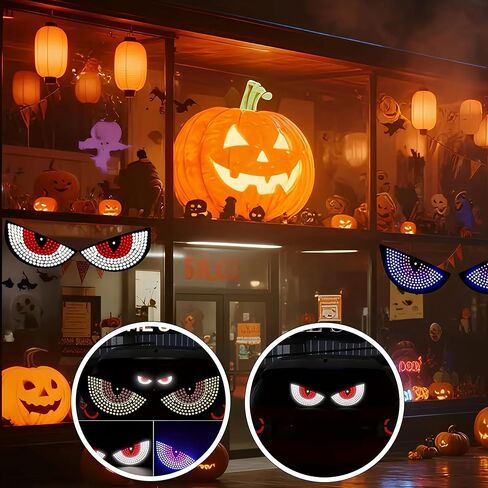 2PCS Car Neon Light High Brightness ABS USB Plug and Play with 11 Lighting Modes LED Window Accent for Car and Small Truck, Red in Kuwait