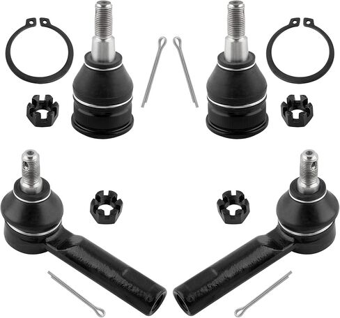 BOXI 4pc Front Lower Ball Joints Outer Tie Rods Fit for Honda Odyssey 1999-2004 / Replaces K90359 ES3669 in Kuwait