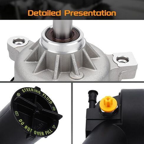 Power Steering Pump with Reservoir & Pulley Compatible with Ford Ranger 1998-2006, Explorer 1995-2000, Aerostar 1990-97, Taurus, Windstar 1995-2000, Mercury Sable– V6 3.0L 3.2L 3.8L, L4 2.5L, V6 4.0L in Kuwait