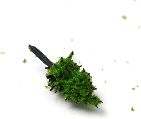 50PCS Miniature Plastic Trees for OO Scale Model Train Railroad Scenery Landscape Decoration, Green(A) in Saudi Arabia