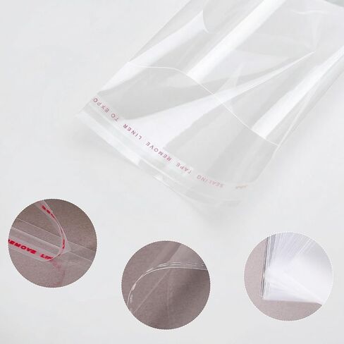 Rysnirs 400 PCS Small Cellophane Bags 3.5x5.5 Clear Cellophane Treat Bags Self Sealing for Cookie, Candy, Party Favors, 3.2mils Thick in Saudi Arabia