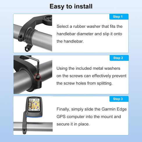 حامل دراجة ربع دورة للمقعد لـ Garmin Varia RTL510/RTL515/RVR315، رادار الرؤية الخلفية Varia، حامل ضوء خلفي للدراجة البلاستيكية، يتضمن حشوتين مناسبتين لأعمدة المقاعد بأقطار 27.0 مم - 31.6 مم in Kuwait