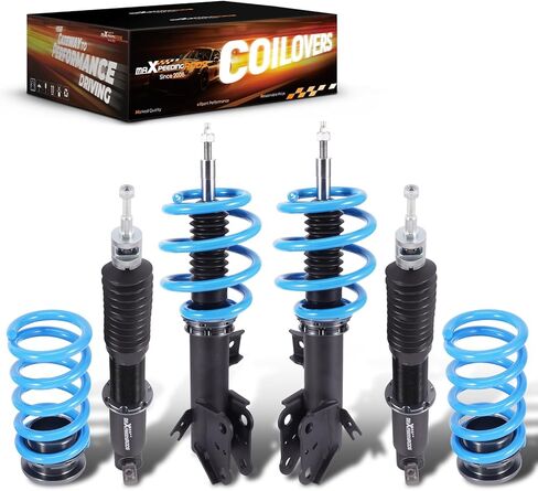 maxpeedingrods Coilover لـ Ford Fusion 2013-2020، لـ Ford Mondeo 2014-2022، مجموعة تعليق Coilovers قابلة للتعديل بـ 24 مستوى، مجموعات خفض مطورة T6 قابلة للتعديل باللون الأزرق in Kuwait