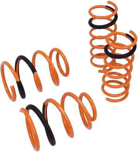 Megan Racing Front Rear Steel Orange Import-Version Lowering Springs Kit (MR-LS-MM310) in Saudi Arabia