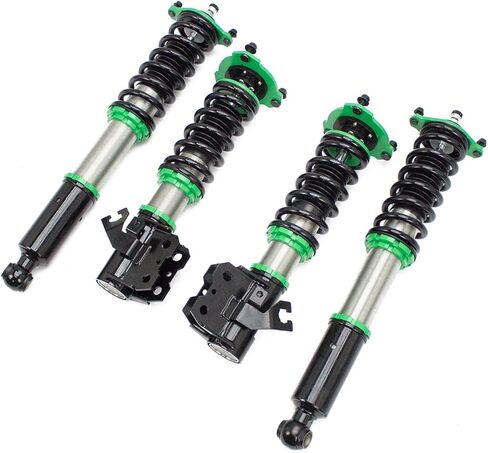 مجموعة خفض التعليق Rev9 R9-HS2-007 Hyper-Street II Coilover، صدمة أحادية الأنبوب مع إعداد ارتداد 32 نقرة، طول كامل قابل للتعديل، متوافق مع Nissan 240SX (S14) 1995-98 in Kuwait