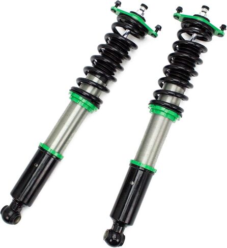 مجموعة خفض التعليق Rev9 R9-HS2-007 Hyper-Street II Coilover، صدمة أحادية الأنبوب مع إعداد ارتداد 32 نقرة، طول كامل قابل للتعديل، متوافق مع Nissan 240SX (S14) 1995-98 in Kuwait