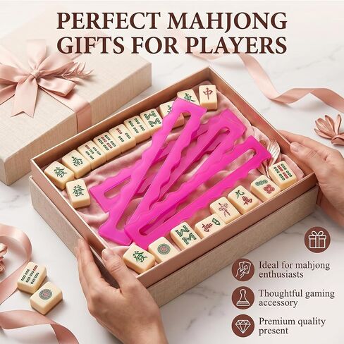 4 Pcs Mahjong Line Finders - Acrylic Clear Game Rules Helper Guide for Mahjong Players in Saudi Arabia