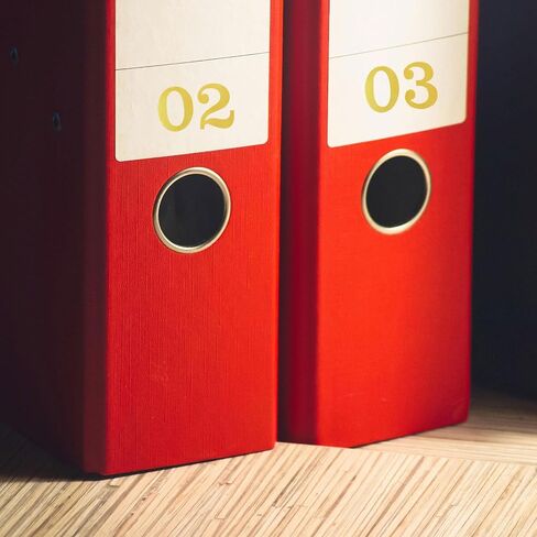 8 Sheets 2 Inch Gold Number Stickers, Adhesive and Waterproof 0-9 Numbers Sticker Decals for Mailbox Inventory Office Classification and Outdoor in Saudi Arabia