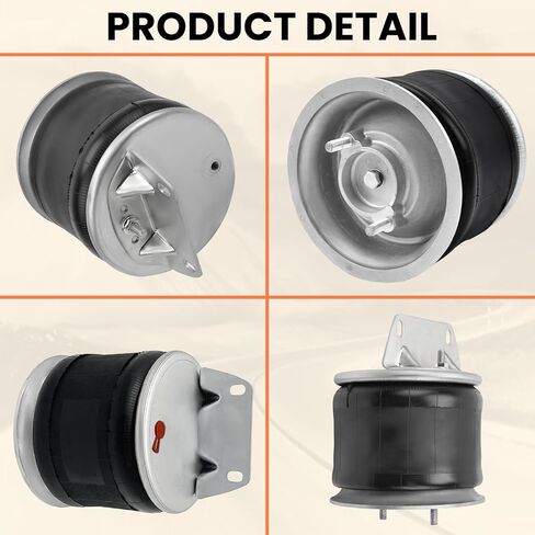 حقيبة الربيع الهوائية MILLISEC المتوافقة مع شاحنات Freightliner OE تحل محل Firestone W01-358-9616/1T15L-1.5/ 1T15KW-1.5، Contitech 99-12P515، Airtech 39616K، K303-16،8515/6368،90557250 in Kuwait