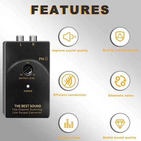 سلك مكبر صوت للسيارة إلى محول إخراج خط RCA بقناتين محول عالي إلى منخفض وظيفة تأخير ستيريو قابلة للتعديل مع سلك التحكم في مضخم الطاقة مع غطاء الأسلاك لاصق فيلم أحمر in Kuwait