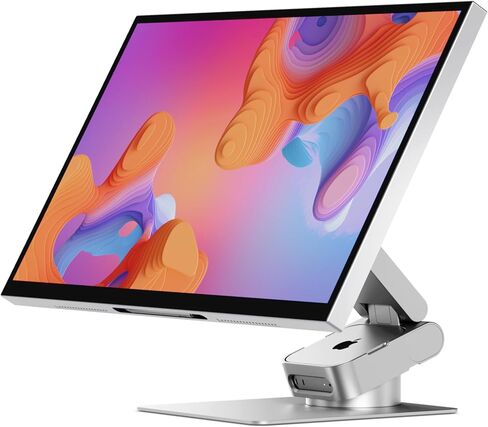 2-in-1 Fold Stand for Aspekt 32" & M4 Mac Mini by ALOGIC in Saudi Arabia