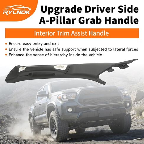 Upgrade Driver Side A-Pillar Grab Handle Interior Trim Assist Handle Compatible with Toyota Tacoma 3rd Gen (2016-2023) #Easy Installation in Saudi Arabia