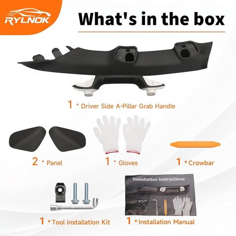 Upgrade Driver Side A-Pillar Grab Handle Interior Trim Assist Handle Compatible with Toyota Tacoma 3rd Gen (2016-2023) #Easy Installation in Saudi Arabia
