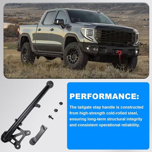 85116689 مقبض الباب الخلفي الإضافي مع دعامة متوافق مع Chevy Silverado 1500(19-26) 2500 HD/3500 HD(20-26)، لسيارة GMC Sierra 1500(19-26) 2500 HD/3500 HD(20-26) يستبدل 84726114 84338560 in Kuwait