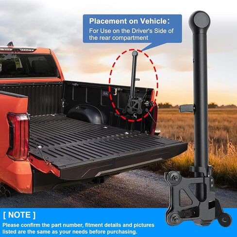 85116689 مقبض الباب الخلفي الإضافي مع دعامة متوافق مع Chevy Silverado 1500(19-26) 2500 HD/3500 HD(20-26)، لسيارة GMC Sierra 1500(19-26) 2500 HD/3500 HD(20-26) يستبدل 84726114 84338560 in Kuwait