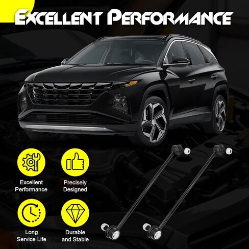 2PCS Front Stabilizer Sway Bar Link, Compatible with Hyundai Palisade Tucson 2020-2025, Santa Fe 2019-2025, Santa Cruz 2022-2025, Kia Sorento 2016-2024, Sportage 2023-2024, Telluride 2020-2024 in Kuwait