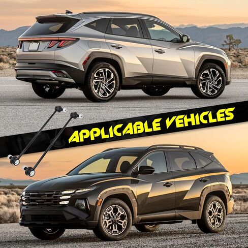 2PCS Front Stabilizer Sway Bar Link, Compatible with Hyundai Palisade Tucson 2020-2025, Santa Fe 2019-2025, Santa Cruz 2022-2025, Kia Sorento 2016-2024, Sportage 2023-2024, Telluride 2020-2024 in Kuwait