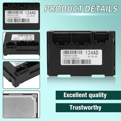 68250124AD وحدة التحكم في علبة النقل البديلة لوحدة التحكم Jeep Grand Cherokee 2 Speed ​​4WD/AWD & Dodge Durango 2016-2018 - تناسب قطعة OEM # 68250124AA، 68250124AB، 68250124AC in Kuwait