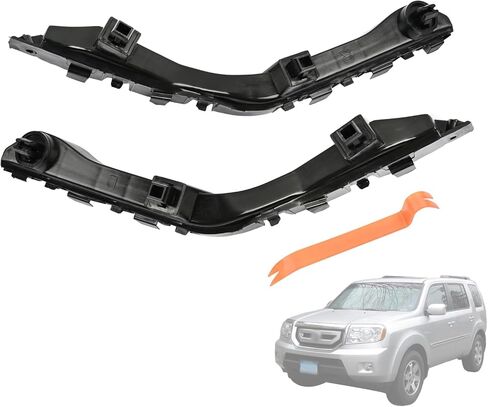 Front Bumper Support Cover Brackets Left and Right Side Compatible with Honda Pilot 2009 2010 2011 2012 2013 2014 2015 Replace 71193-SZA-A00 71198-SZA-A00 Bracket Mounting Support in Kuwait