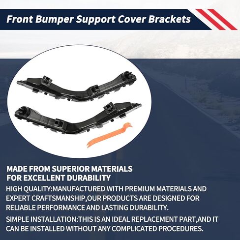 Front Bumper Support Cover Brackets Left and Right Side Compatible with Honda Pilot 2009 2010 2011 2012 2013 2014 2015 Replace 71193-SZA-A00 71198-SZA-A00 Bracket Mounting Support in Kuwait