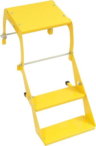 ALMULOO Heavy Duty Big Truck Tire Step Standard Width Two Step Easy to Install Yellow Powder Coated Steel in Kuwait