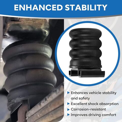 SSR-612-47 Rear Air Helper Springs, 2Pcs Rear Auxiliary Spring 1,800 lb Capacity When Compressed at 50% For Tacoma Frontier Dmax in Kuwait