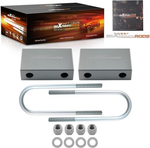 maXpeedingrods 4" Rear Lowering Block Kit for Chevy C10/C20/Blazer, for GMC C15/C25/Jimmy 2WD 1960-1972, for C1000/C2000/C1500/C2500 Suburban/Truck w/Rear Coil Springs in Kuwait