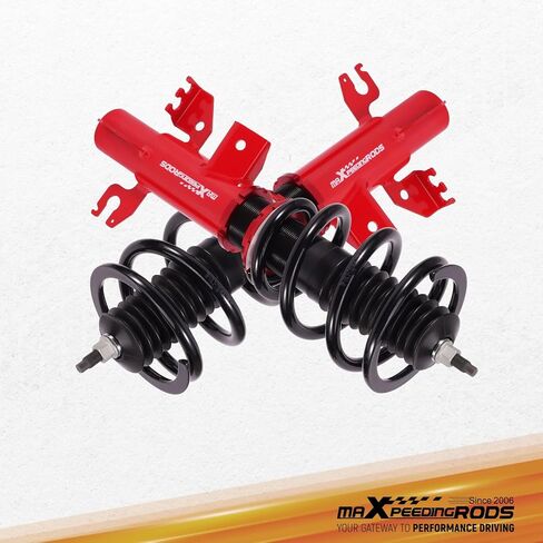 maxpeedingrods Coilovers for Dodge Dart FWD 2013-2016، طقم تعليق Coilovers قابل للتعديل للارتفاع، دعامات ممتصة للصدمات معدة مسبقًا، طقم خفض أحمر in Kuwait