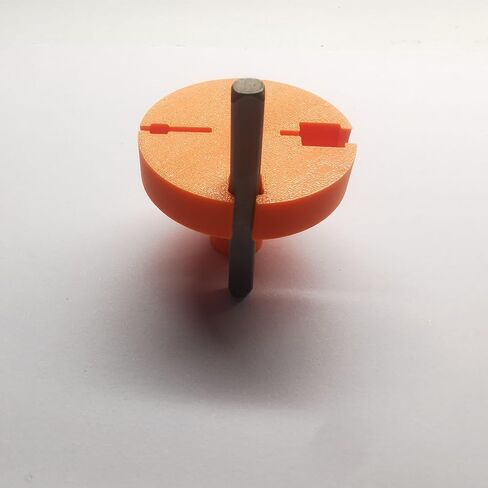 4-in-1 (3mm 4mm 6mm 9.5mm) Simple Strike Metal Stamping Jig, Easy-Grip Stamp Holder for Metal Hand Stamping(Orange) in Saudi Arabia