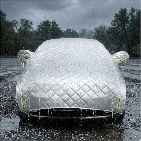 Hail Protector Car Cover Anti-Hail Waterproof All-Weather Protection Door Protector Blanket Padded Custom Fit for SUV Jeep-Length (181 to 205In) Car Covers Outdoor in Saudi Arabia