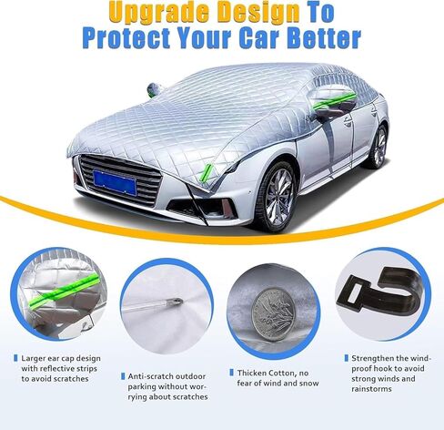Hail Protector Car Cover Anti-Hail Waterproof All-Weather Protection Door Protector Blanket Padded Custom Fit for SUV Jeep-Length (181 to 205In) Car Covers Outdoor in Saudi Arabia