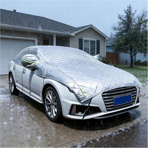 Hail Protector Car Cover Anti-Hail Waterproof All-Weather Protection Door Protector Blanket Padded Custom Fit for SUV Jeep-Length (181 to 205In) Car Covers Outdoor in Saudi Arabia