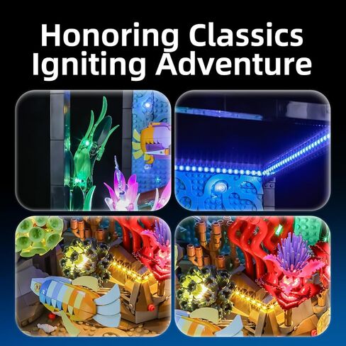 YEABRICKS LED Light for Lego-10366 Icons Tropical Aquarium Building Blocks Model (Building Set NOT Included) in Kuwait