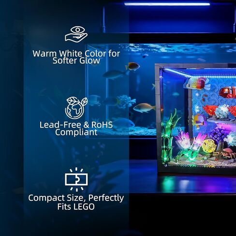 YEABRICKS LED Light for Lego-10366 Icons Tropical Aquarium Building Blocks Model (Building Set NOT Included) in Kuwait